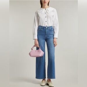 FRAME Le Slim Palazzo Drizzle Jeans 27